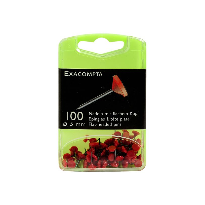0000000145046-Exacompta - 100 Épingles tête plate - 5 mm - rouge-P_14504_2-1