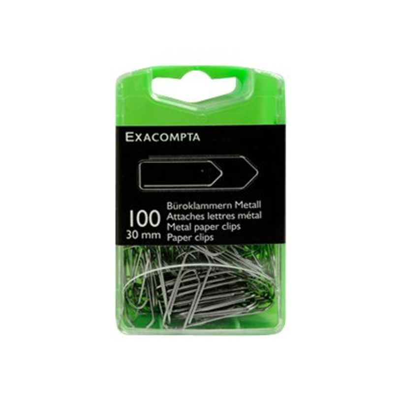 3364220147462-Exacompta - 100 Trombones - 30 mm - argent-P_14746_1-0