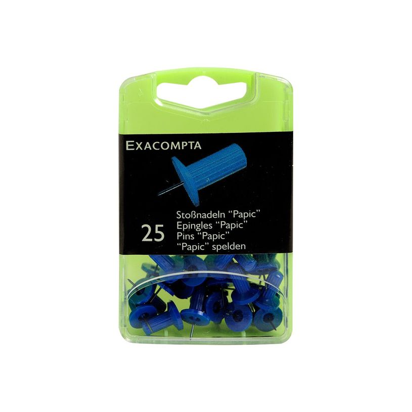 3364220149022-Exacompta - 25 Épingles papic - 10 mm - bleu-P_14902_3-2