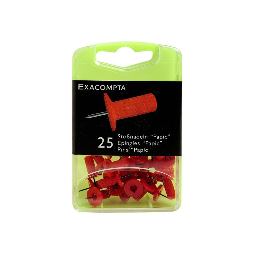3364220149046-Exacompta - 25 Épingles papic - 10 mm - rouge-P_14904_2-1