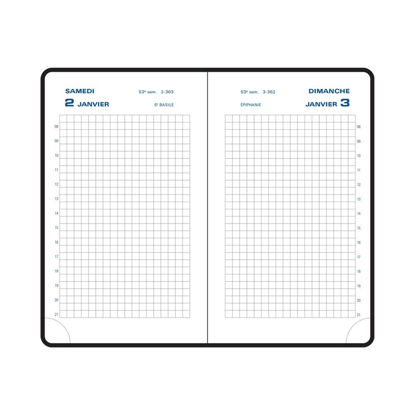 3660942004770-Agenda de poche à élastique journal 15 - 1 jour par page quadrillé - 9 x 14,6 cm - disponible dans différ-P_15416_1-5