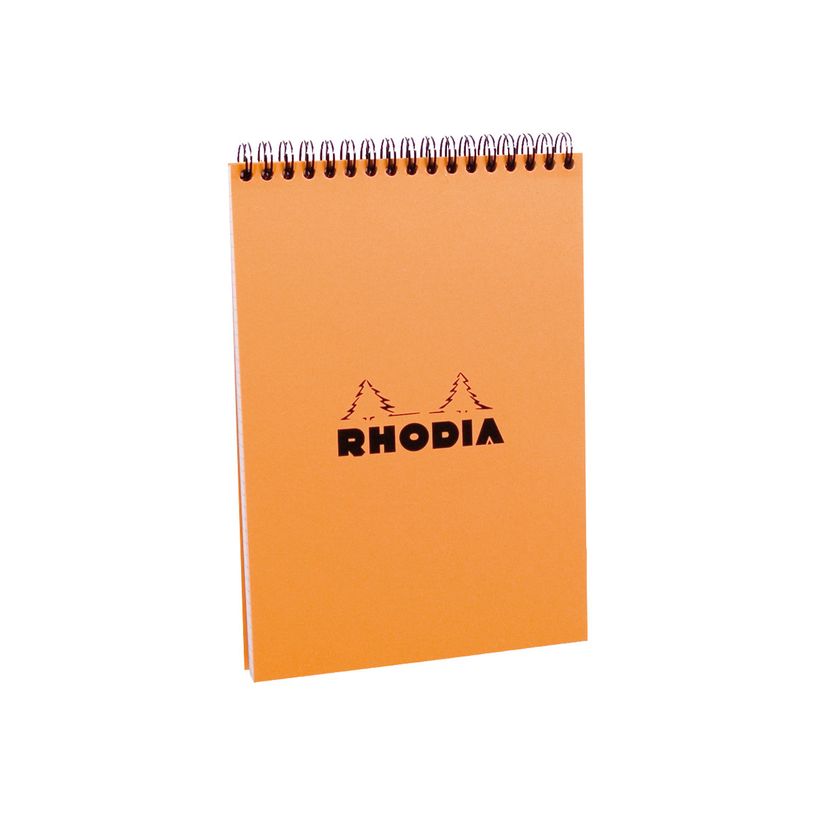 3037920165004-Rhodia Classic - Bloc notes à spirales - A5 - 80 pages - petits carreaux - à spirales-P_16500_1-0