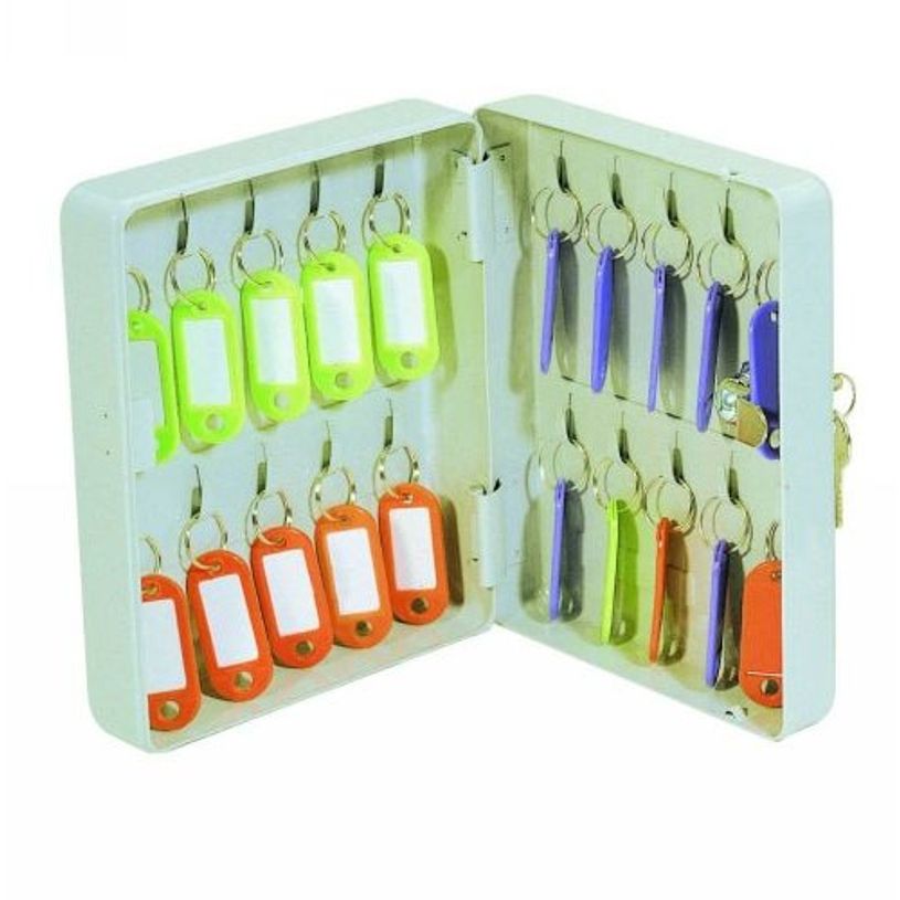 0400000169224-Solveig - Armoire à clés - 20 crochets - acier gris clair-P_16922_1-0