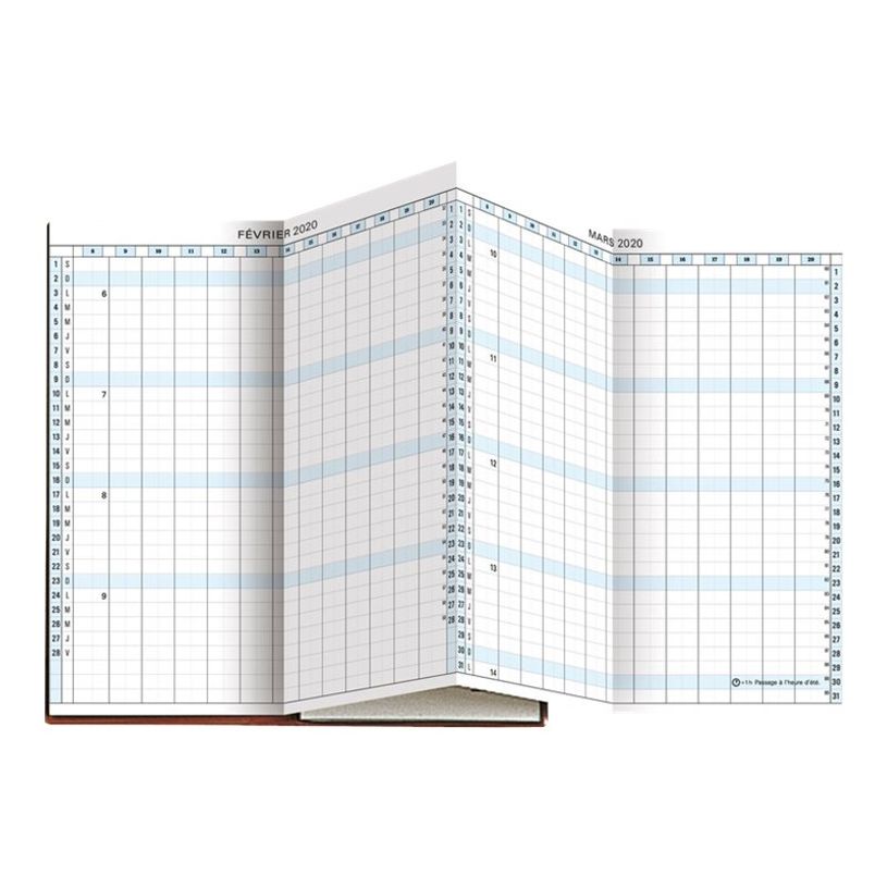 3660942001786-Agenda planning accordéon Winner Exaplan 17 - 1 mois sur 2 pages - 8 x 17,5 cm - disponible dans diffé-P_17262_1-10