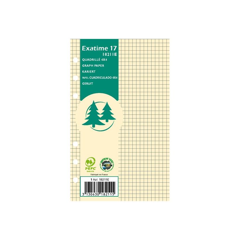 3130630182115-Exacompta Exatime 17 - Recharge pour organiseur - bloc quadrillé ivoire - 10,5 x 17,2 cm-P_18211_2-1