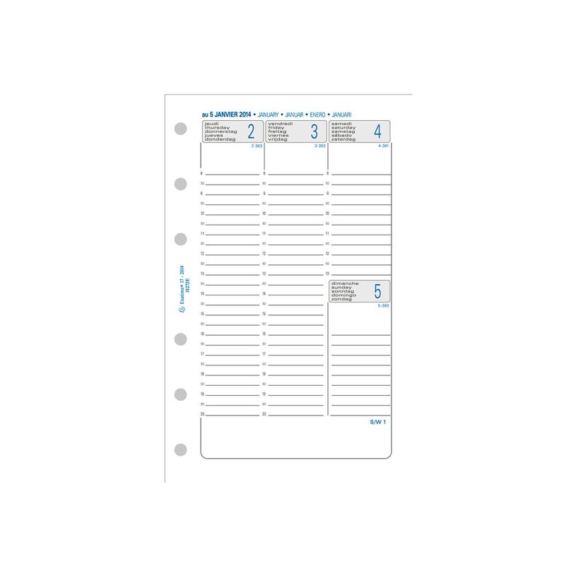3660942001250-Recharge pour organiseur Exatime 17 - 16 mois- 1 semaine sur 2 pages à la verticale - 10,5 x -P_18272_4-3
