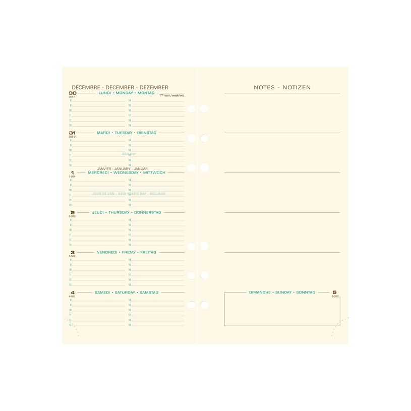 3660942004572-Exacompta Exatime 17 Etroit - Recharge pour organiseur - 1 semaine sur 2 pages avec notes à l'-P_18644_1-1