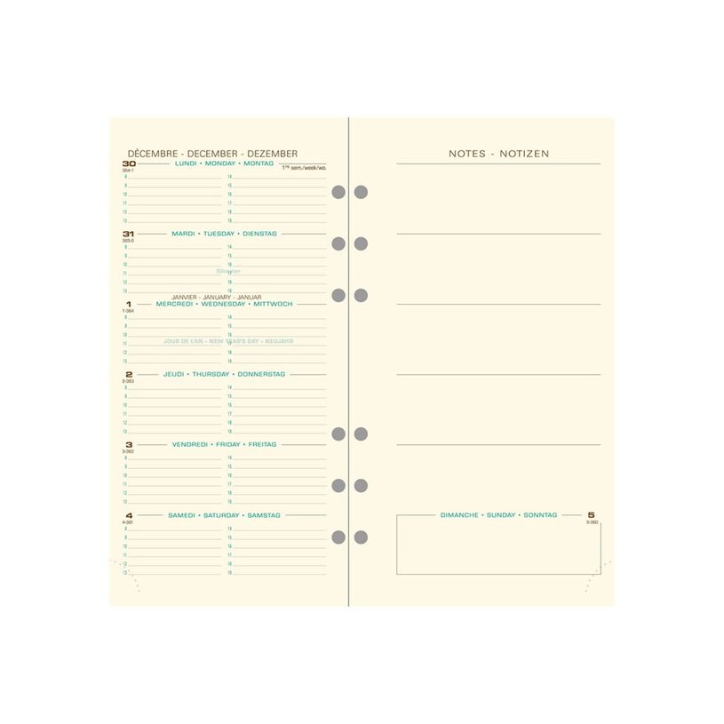 3660942004572-Exacompta Exatime 17 Etroit - Recharge pour organiseur - 1 semaine sur 2 pages avec notes à l'-P_18644_2-0