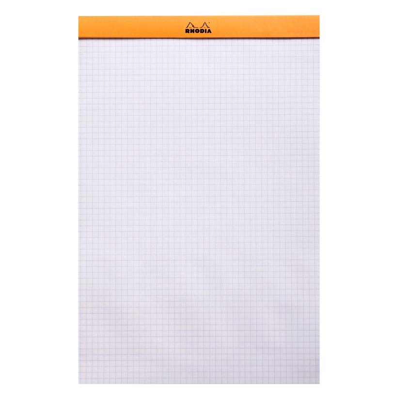 3037920192000-Rhodia - Bloc notes - A4 + - 80 pages - petits carreaux - 80g - orange-P_19200_3-2
