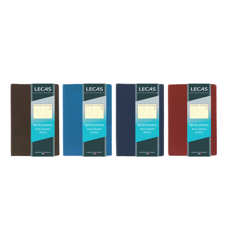 3147281207388-Agenda Lecas Classique WIRE'O 1 semaine sur 2 pages - 16x24 cm - disponible dans différents m-P_20738_1-0