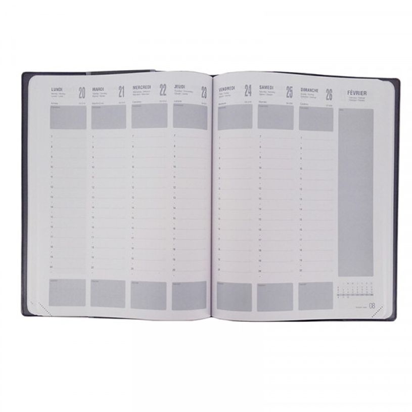 3147280010996-Agenda Lecas Economique - 1 semaine sur 2 pages - 16 x 24 cm - noir-P_20740_4-2