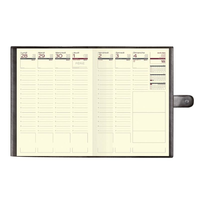 3147281209689-Lecas City - Agenda 1 semaine sur 2 pages - 21 x 29,7 cm - disponible en différentes couleurs-P_20968_1-4