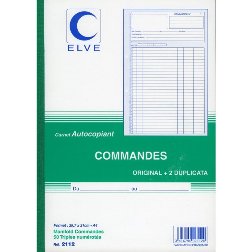 3416790021106-ELVE - Manifold Carnet de commandes - 50 tripli - 21 x 21 cm-P_21100_1-0
