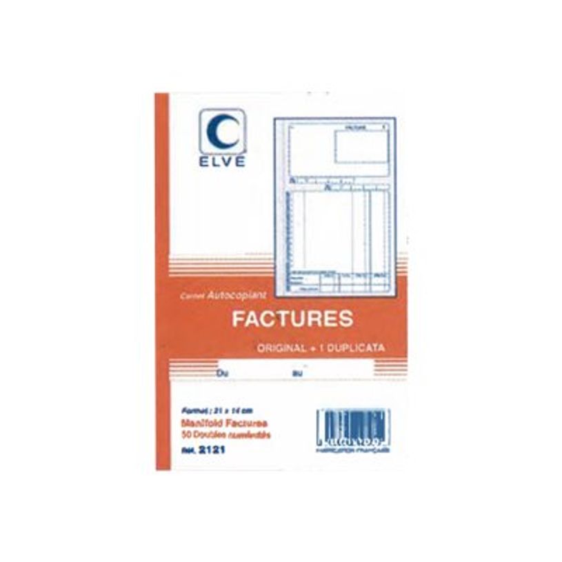 3416790021212-ELVE - Manifold Carnet de factures - 50 dupli - 21 x 14 cm-P_21210_1-0