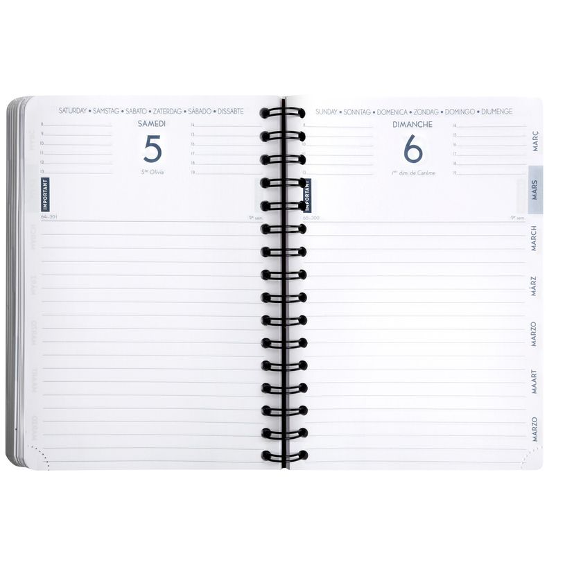 3660942000208-Agenda Linicolor - 1 jour par page - 15 x 21 cm - disponible dans différentes couleurs - Exac-P_21417_5-4