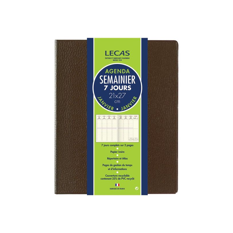 3147281219251-Agenda panorama Classique - 1 semaine sur 2 pages - 21 x 27 cm - disponible dans différentes -P_21925_4-2