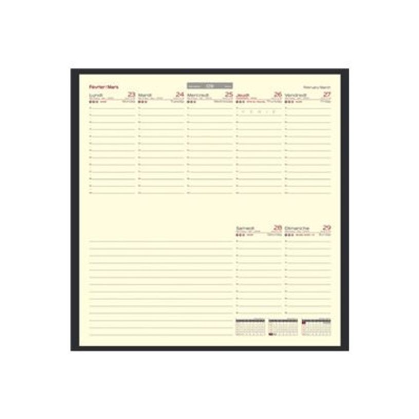 3147281251107-Agenda Classique à l'italienne - 1 semaine sur 2 pages - 9 x 17 cm - disponible dans différe-P_25110_1-4