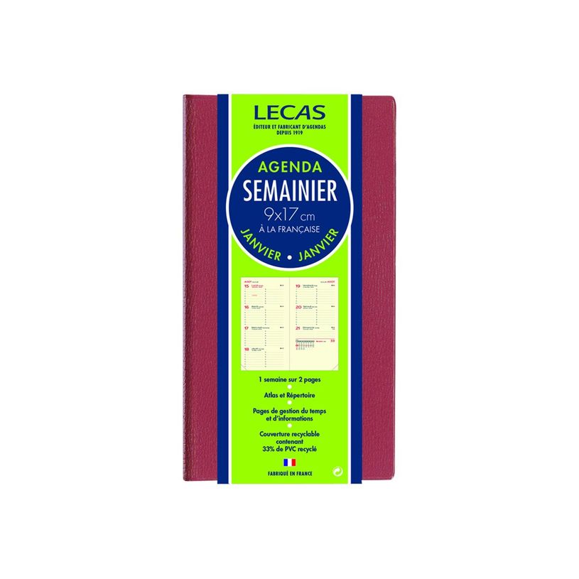 3147281254450-Agenda de poche Classique - 1 semaine sur 2 pages - 9 x 17 cm - disponible dans différentes c-P_25445_3-2