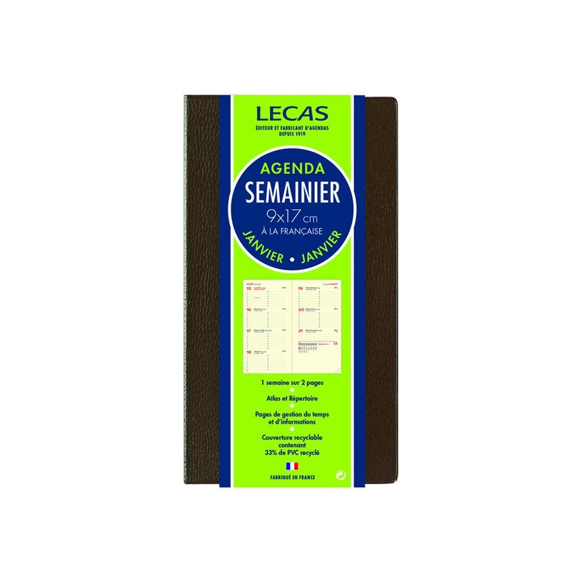 3147281254450-Agenda de poche Classique - 1 semaine sur 2 pages - 9 x 17 cm - disponible dans différentes c-P_25445_5-3