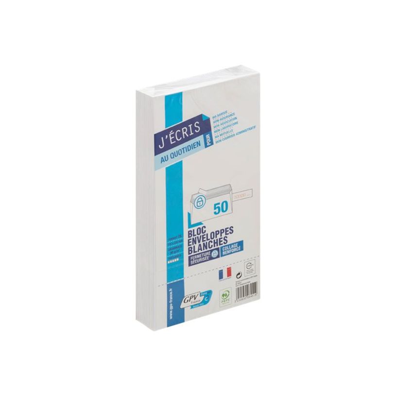 3250650064519-GPV - 50 Enveloppes précasées DL 110 x 220 mm - blanc - bande auto-adhésive-P_25989_1-0