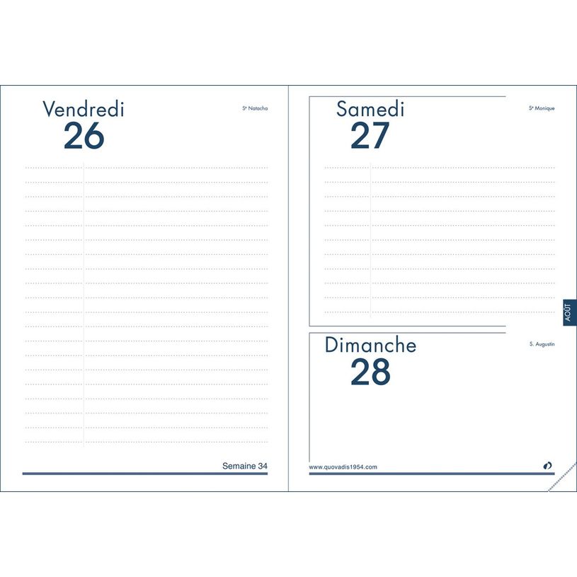 3371010017874-Agenda Impala - 1 jour par page - 12 x 17 cm - noir - Quo Vadis-P_29026_4-1