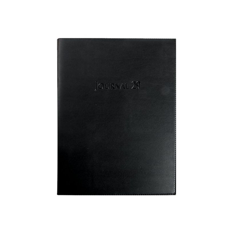 3660942004435-Agenda de bureau Barbara Journal 29/2 - 1 jour sur 2 pages - 21 x 29,7 cm - Noir - Exacompta-P_29422_4-2