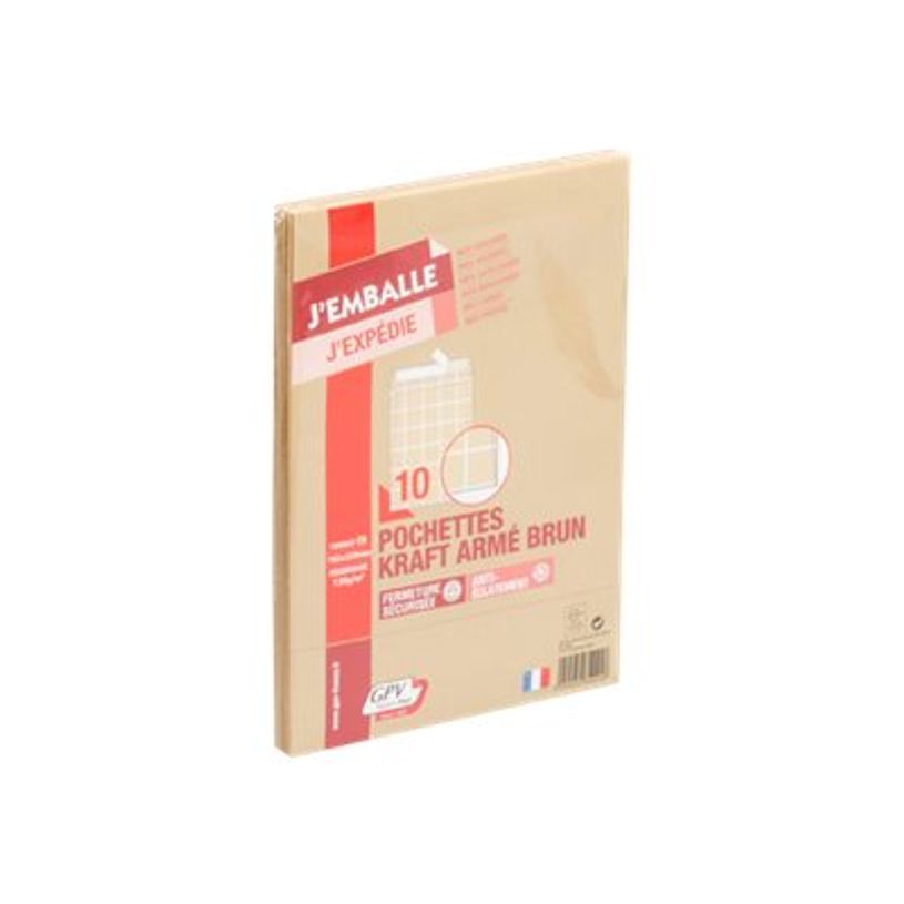 0400000350219-GPV Pack'n Post - 10 Pochettes kraft C5 162 x 229 mm - 130 gr - bande auto-adhésive-P_35021_1-0