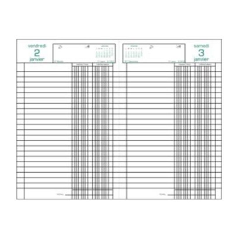 3660942007566-Agenda de bureau Carré - Recettes et dépenses - 1 jour par page - 13,5 x 21 cm - disponible dans diffé-P_38173_1-10