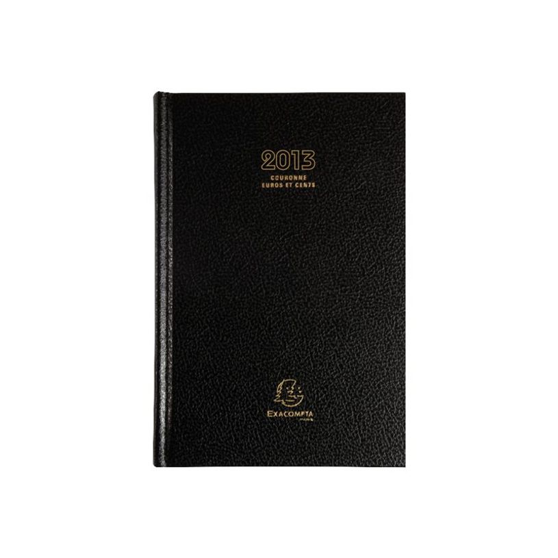 3660942007740-Agenda de bureau Couronne - Euros et Cents - 1 jour par page - 11 x 17 cm - noir - Exacompta-P_38471_3-2