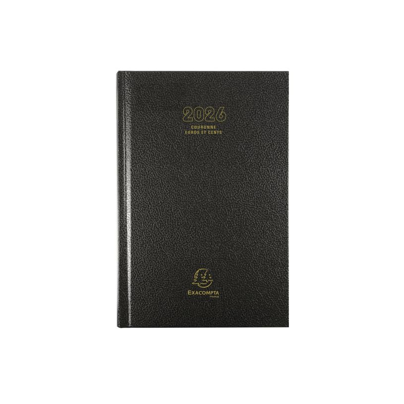 3660942007740-Agenda de bureau Couronne - Euros et Cents - 1 jour par page - 11 x 17 cm - noir - Exacompta-P_38471_5-3