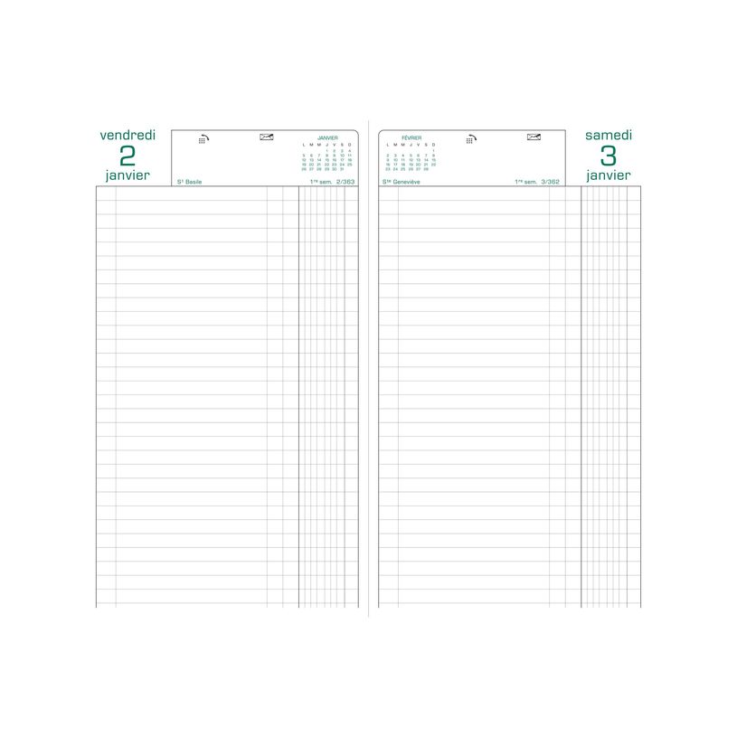 3660942007719-Agenda de bureau Comptoir - Euros et Cents - 1 jour par page - 15 x 27 cm - noir - Exacompta-P_38671_1-5