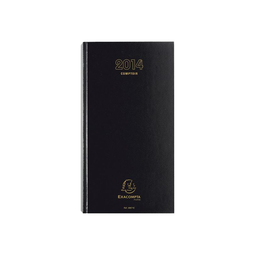 3660942007719-Agenda de bureau Comptoir - Euros et Cents - 1 jour par page - 15 x 27 cm - noir - Exacompta-P_38671_4-2