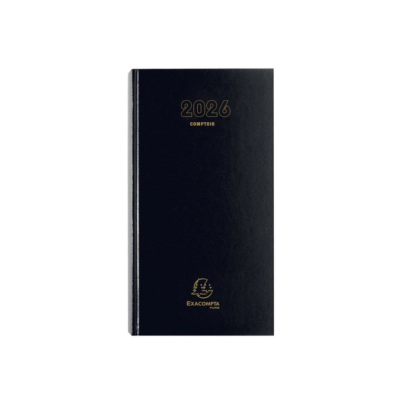 3660942007719-Agenda de bureau Comptoir - Euros et Cents - 1 jour par page - 15 x 27 cm - noir - Exacompta-P_38671_6-4