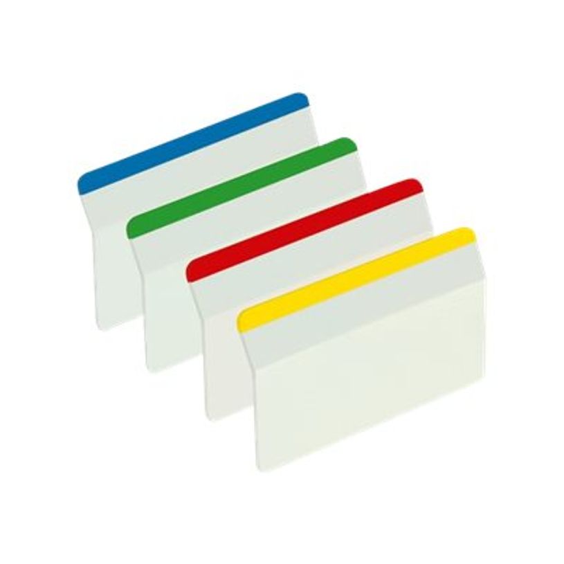 0051131936195-Post-it Index Strong 686-A1 - Languette pour dossier suspendu - blanc, bleu, jaune, rouge, ver-P_40416_1-0