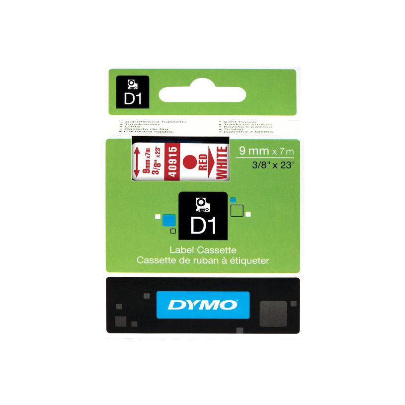 5411313409155-Dymo D1 - Ruban d'étiquettes auto-adhésives - 1 rouleau (9 mm x 7 m) - fond blanc écriture -P_40915_1-5