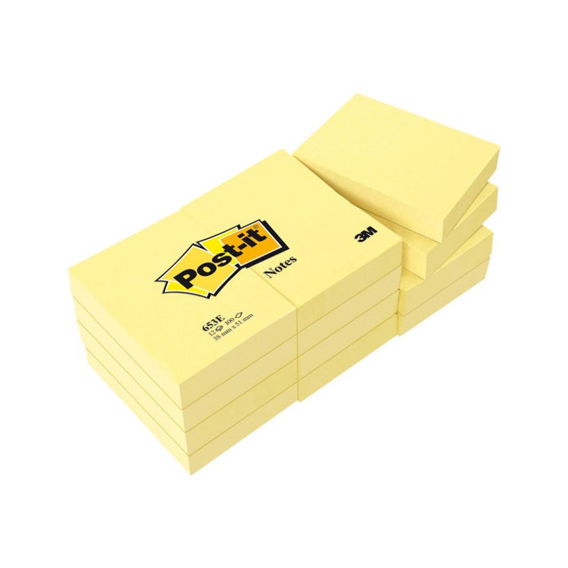 4001895871672-Pack Promo Notes Post-it Jaune - 38 x 51 mm - 9 blocs + 3 offerts-P_50038_1-0