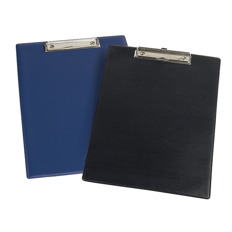 Porte-documents A4 Avec Pince - Couvercle Protecteur - Léger Et Pliable - Idéal Bureau, Chantier, école - Noir