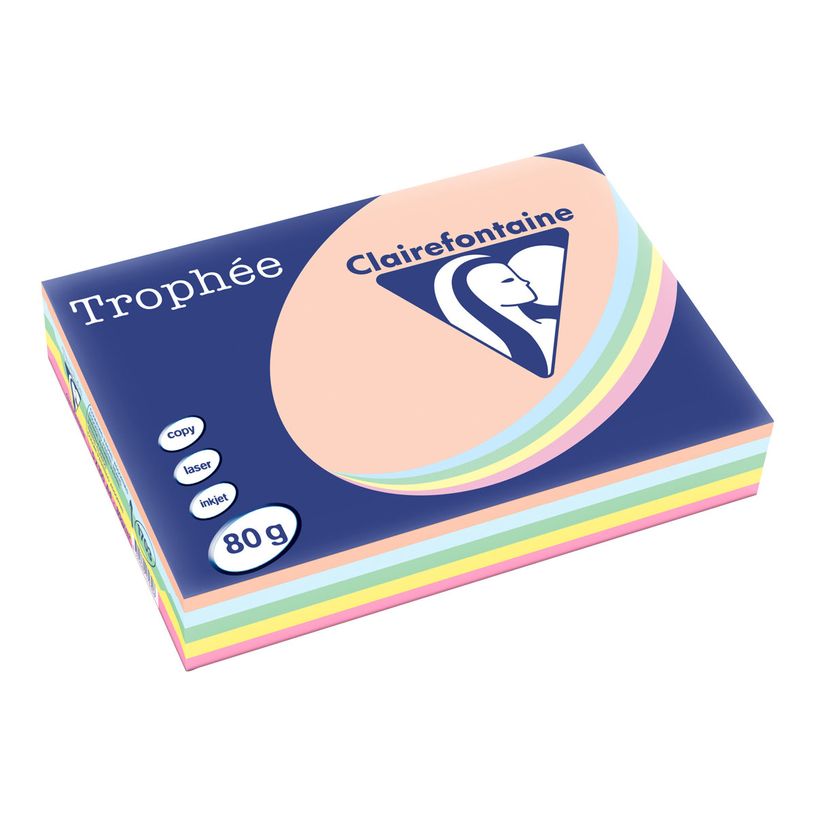 3329680170306-Clairefontaine Trophée - Papier couleur - A4 (210 x 297 mm) - 80 g/m² - Ramette de 500 feuilles -P_51703_1-0