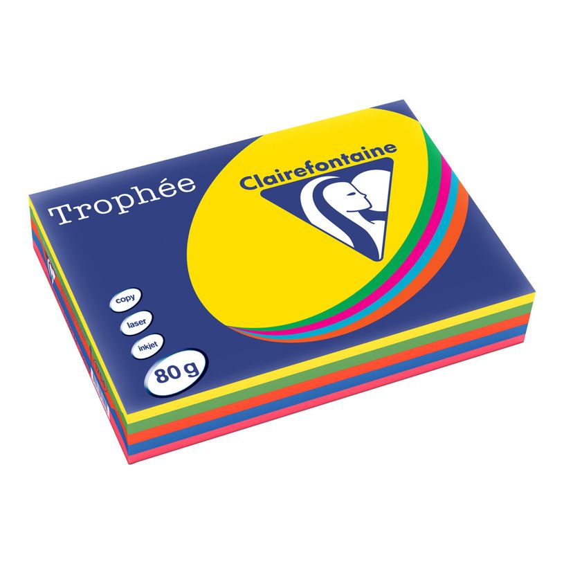 3329680170405-Clairefontaine Trophée - Papier couleur - A4 (210 x 297 mm) - 80 g/m² - Ramette de 500 feuil-P_51704_1-0