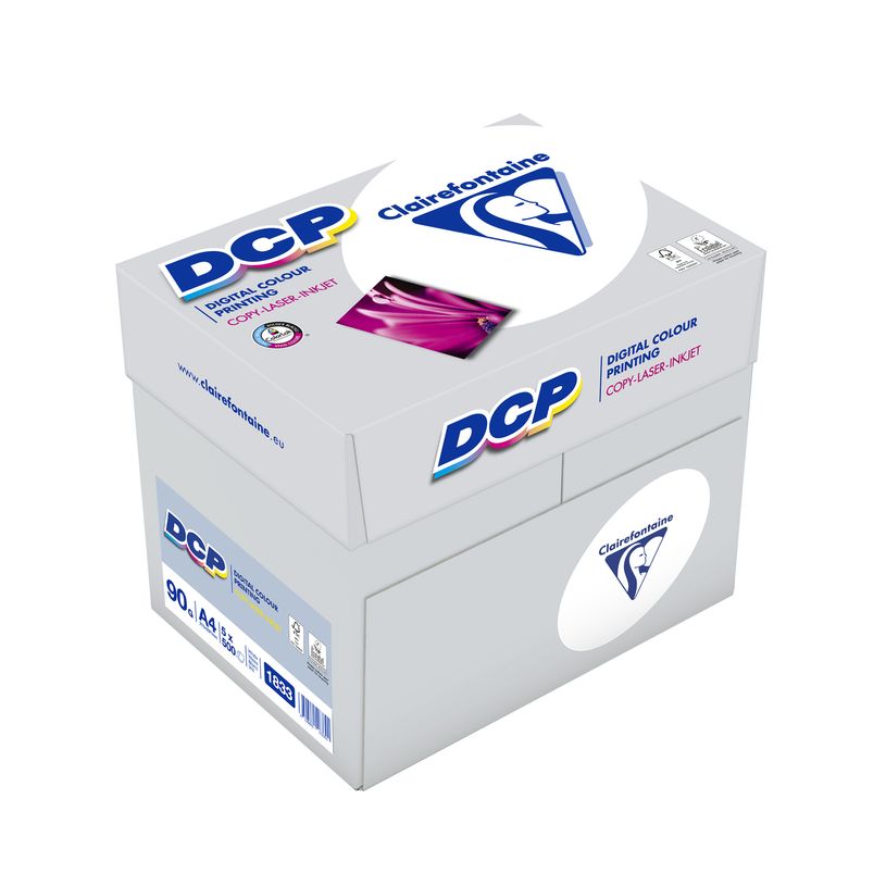 3329685183301-Clairefontaine DCP - Papier ultra blanc - A4 (210 x 297 mm) - 90 g/m² - 2500 feuilles (carton-P_51833_1-0