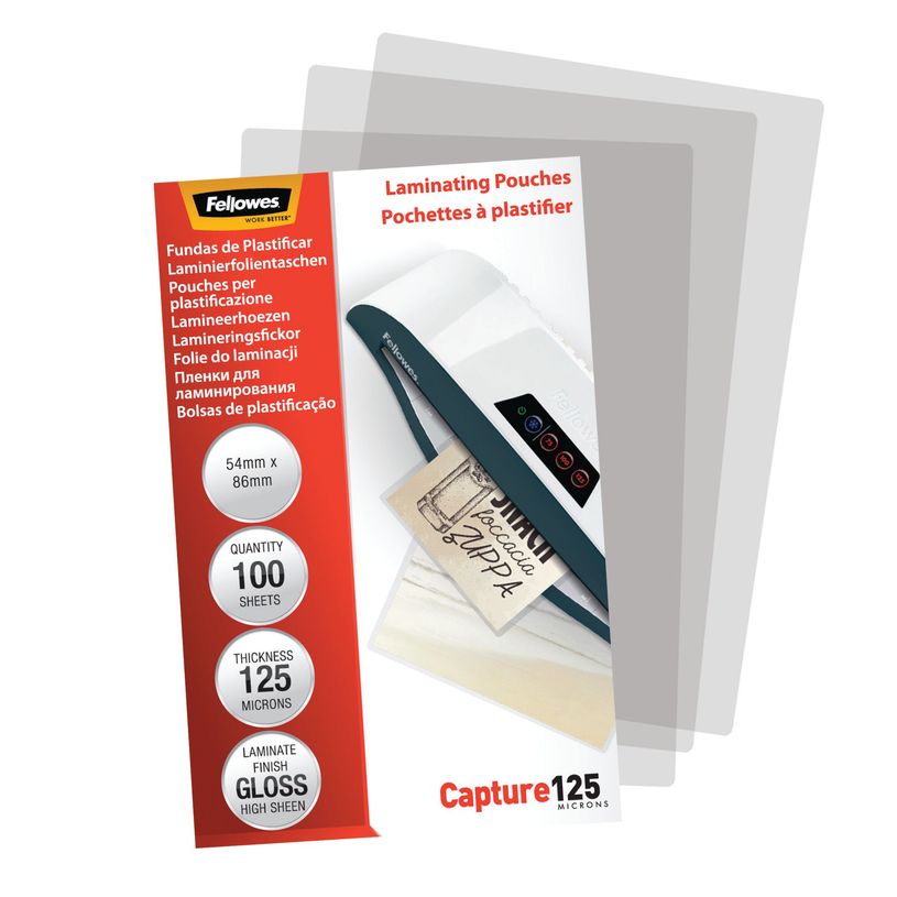 0400000530635-Fellowes - 100 pochettes de plastification (54 x 86 mm) - 125 microns - brillantes -P_53063_8-4