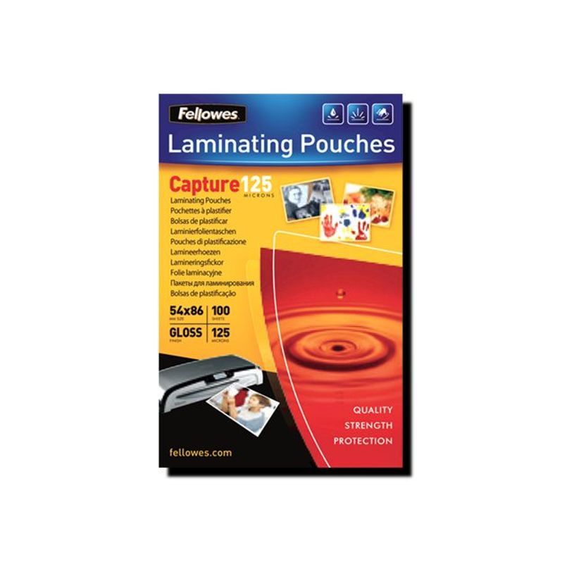 077511530746-Fellowes Laminating Pouches Capture 125 micron - paquete de 100 - glosario - A4 - bolsas para l-P_53074_5-9