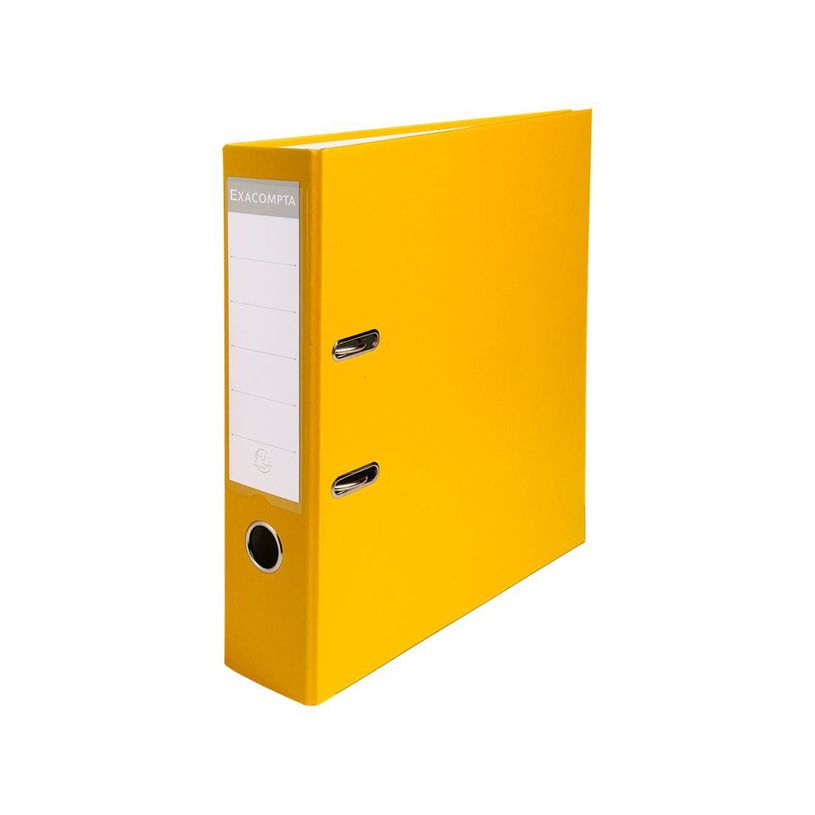 4010960918440-Exacompta - Classeur à levier - Dos 80 mm - A4 - pour 600 feuilles - jaune-P_53769_1-0