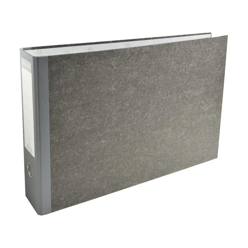 3130630538103-Exacompta - Classeur à levier - Dos 70 mm - A3 paysage - pour 550 feuilles - gris marbré ave-P_53810_1-0