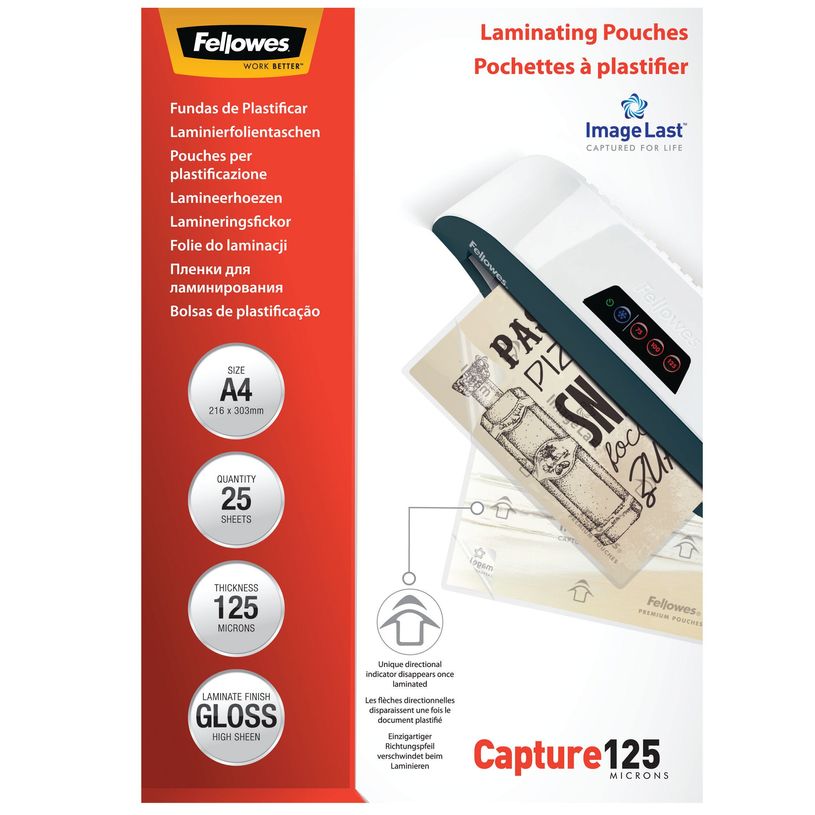 0775115396330-Fellowes - 25 pochettes de plastification A4 (216 x 303 mm) - 125 microns - brillantes -P_53963_9-8