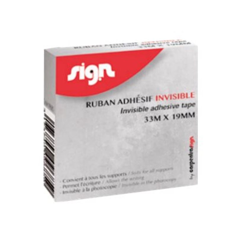 3173740096859-Ruban adhésif invisible - 19 mm x 33 m - 1 rouleau - Sign-P_55233_3-1