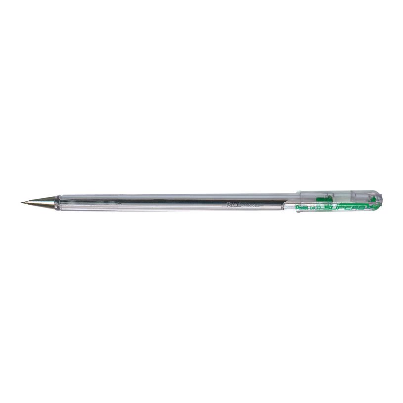 3474371277045-Pentel Superb - Stylo à bille - vert - encre à huile - 0.7 mm - fin-P_57260_1-0
