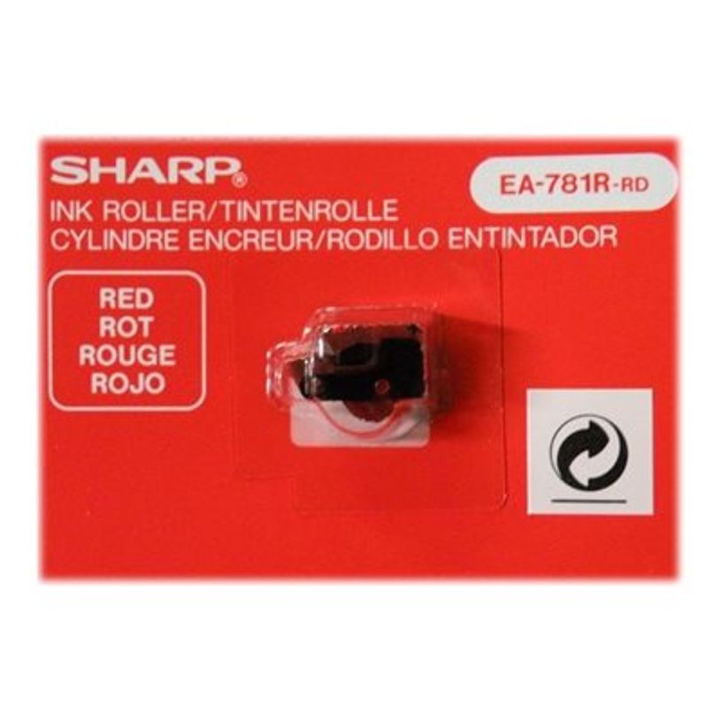 4974019006499-Sharp EA-781R-RD - rouleau encreur pour calculatrice - Rouge-P_68760_2-1