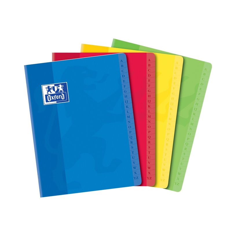 3020120814841-Oxford - Répertoire 17 x 22 cm - 120 pages - petits carreaux (5x5 mm) - disponible dans diff
