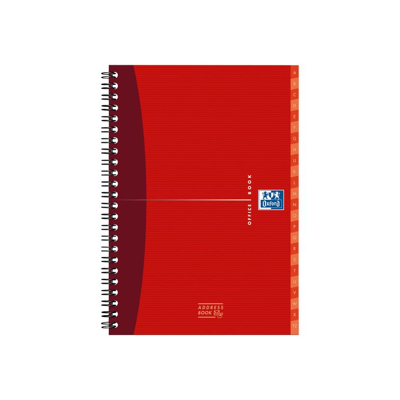 3020120028002-Oxford office essentials - Répertoire à spirale A5 - 144 pages - Disponible dans différente-P_84474_9-6